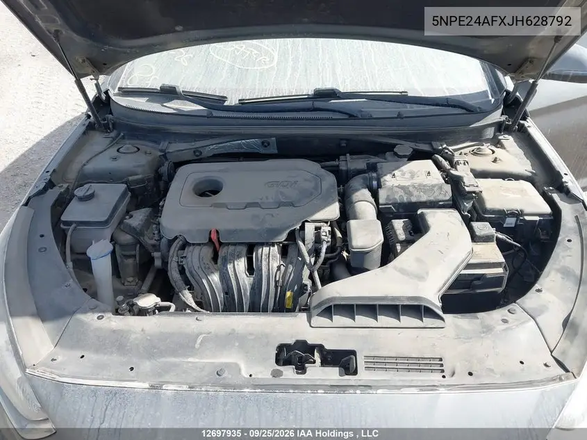 2018 HYUNDAI SONATA VIN 5NPE24AFXJH628792 — фото 10