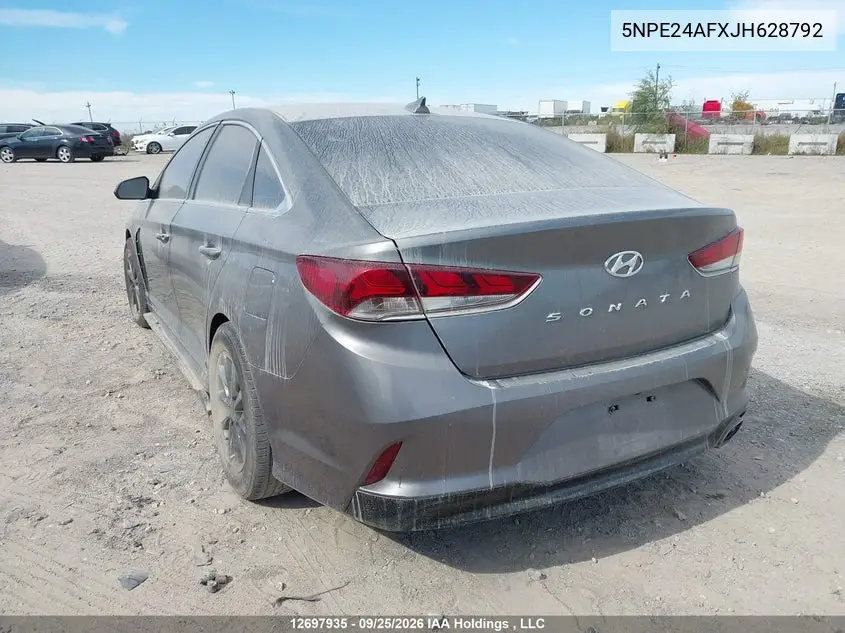 2018 HYUNDAI SONATA VIN 5NPE24AFXJH628792 — фото 3