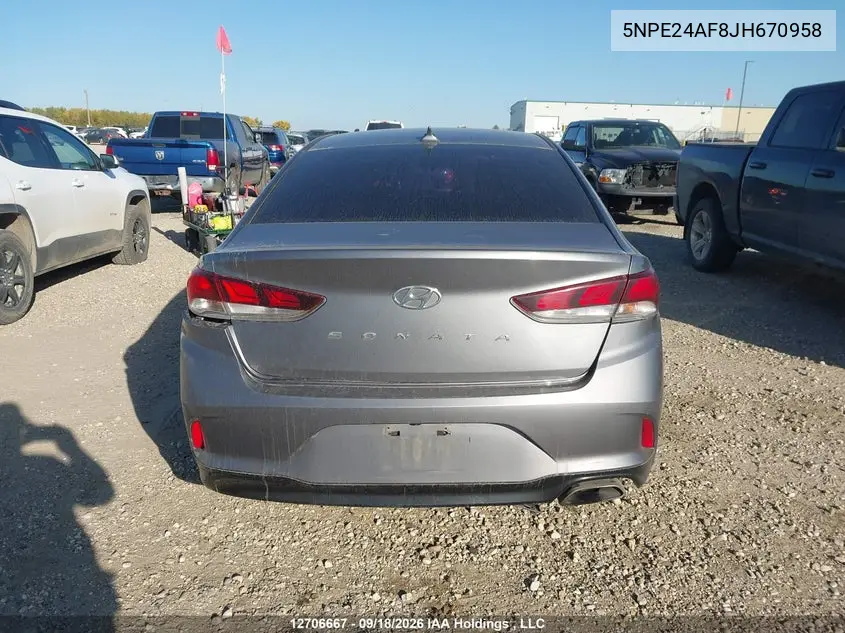 2018 HYUNDAI SONATA VIN 5NPE24AF8JH670958 — фото 15