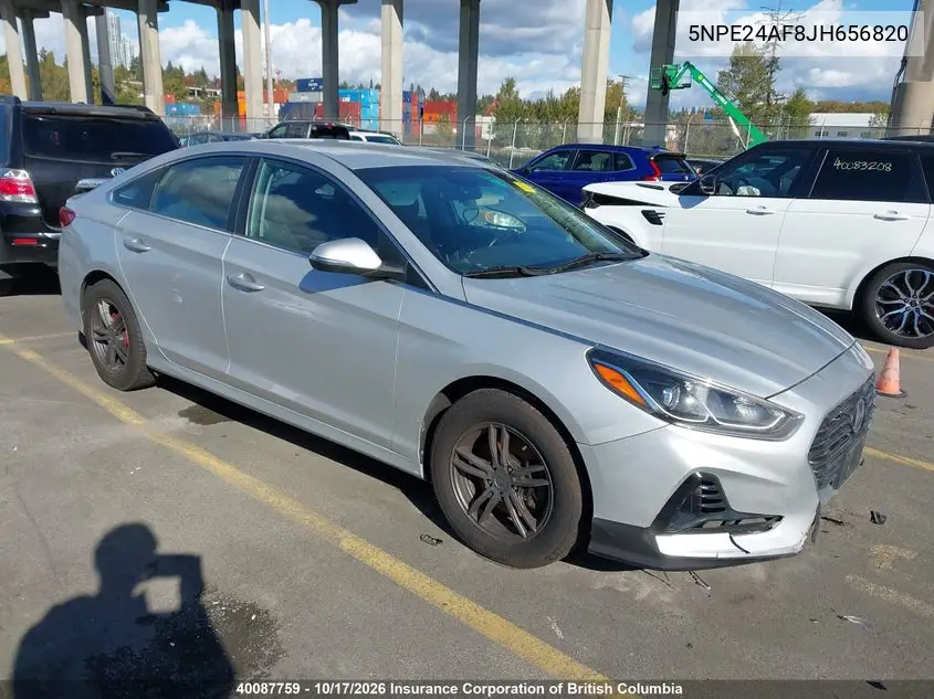 HYUNDAI SONATA 2018, VIN 5NPE24AF8JH656820