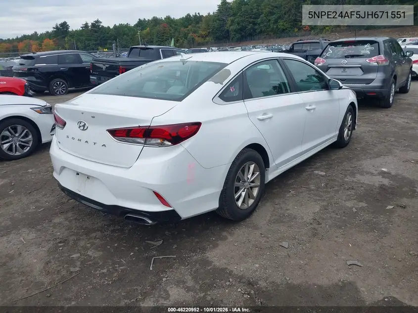 2018 HYUNDAI SONATA VIN 5NPE24AF5JH671551 — фото 4