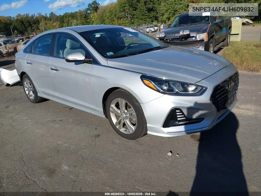 HYUNDAI SONATA 2018, VIN 5NPE34AF4JH609832