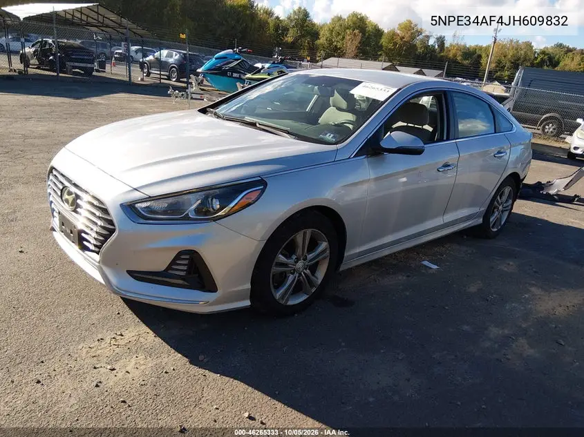 2018 HYUNDAI SONATA VIN 5NPE34AF4JH609832 — фото 2