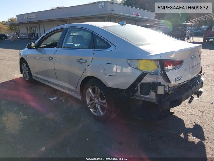 2018 HYUNDAI SONATA VIN 5NPE34AF4JH609832 — фото 3