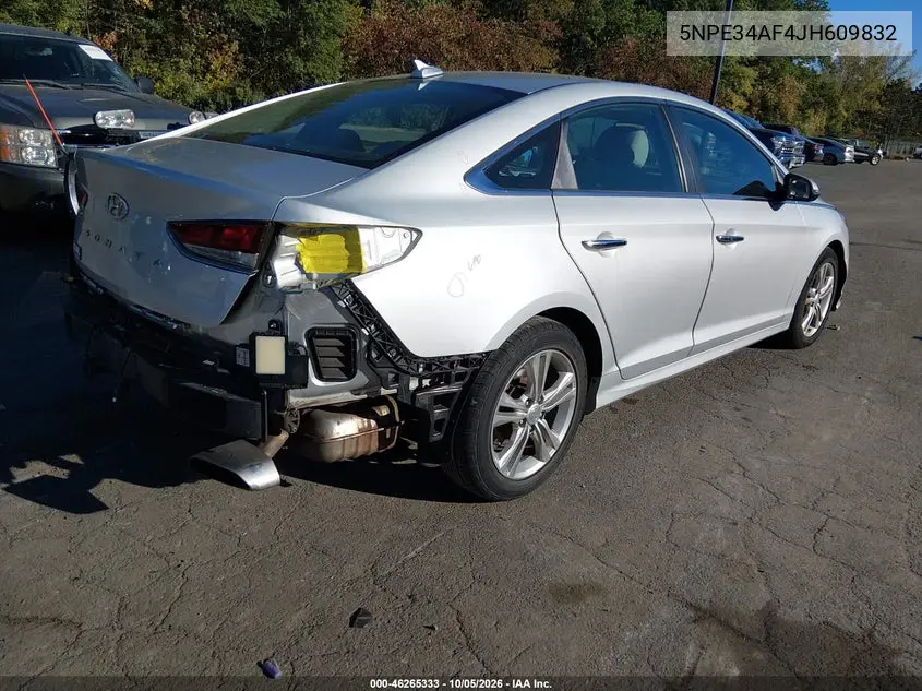 2018 HYUNDAI SONATA VIN 5NPE34AF4JH609832 — фото 4