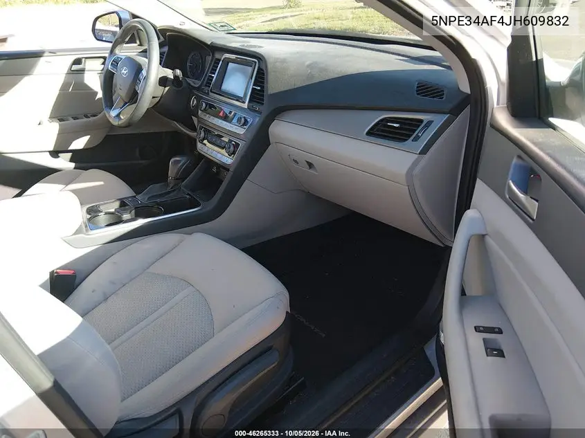 2018 HYUNDAI SONATA VIN 5NPE34AF4JH609832 — фото 5