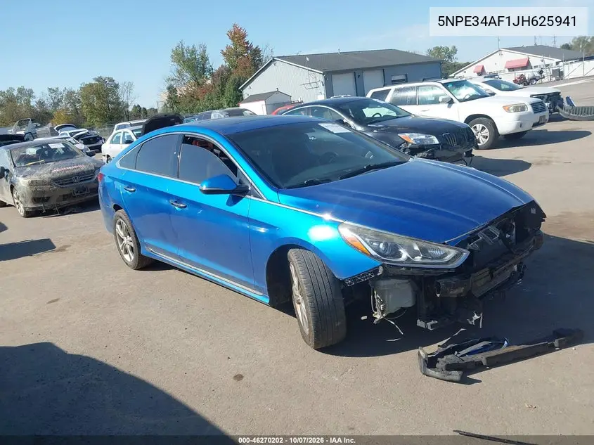 HYUNDAI SONATA 2018, VIN 5NPE34AF1JH625941