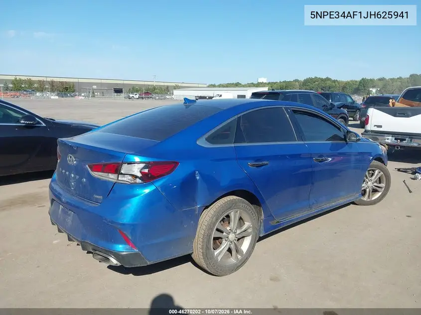 2018 HYUNDAI SONATA VIN 5NPE34AF1JH625941 — фото 4