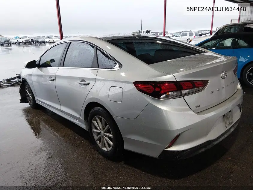 2018 HYUNDAI SONATA VIN 5NPE24AF3JH634448 — фото 3