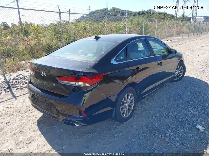 2018 HYUNDAI SONATA VIN 5NPE24AF1JH694258 — фото 4