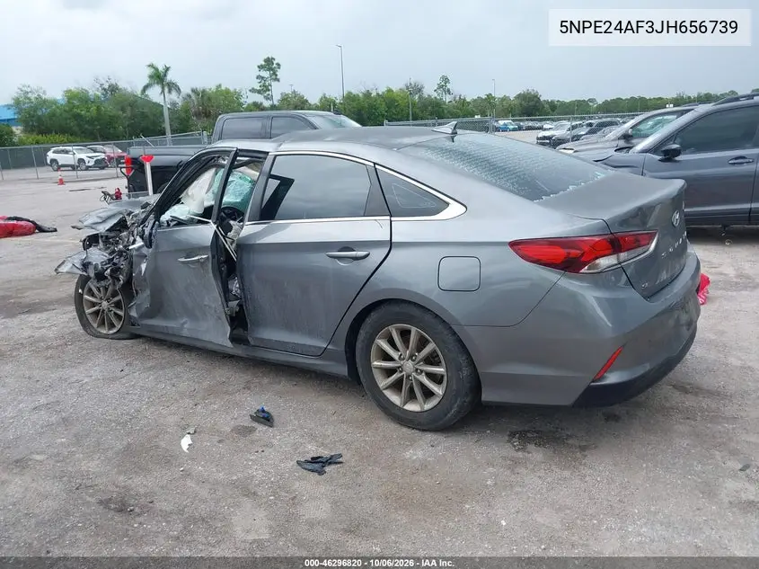 2018 HYUNDAI SONATA VIN 5NPE24AF3JH656739 — фото 3