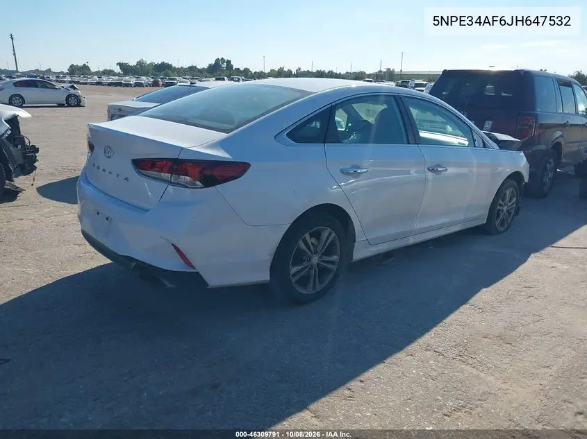 2018 HYUNDAI SONATA VIN 5NPE34AF6JH647532 — фото 4