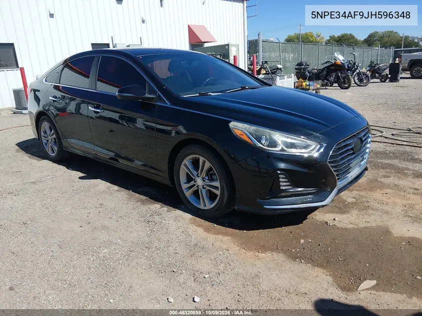 HYUNDAI SONATA 2018, VIN 5NPE34AF9JH596348