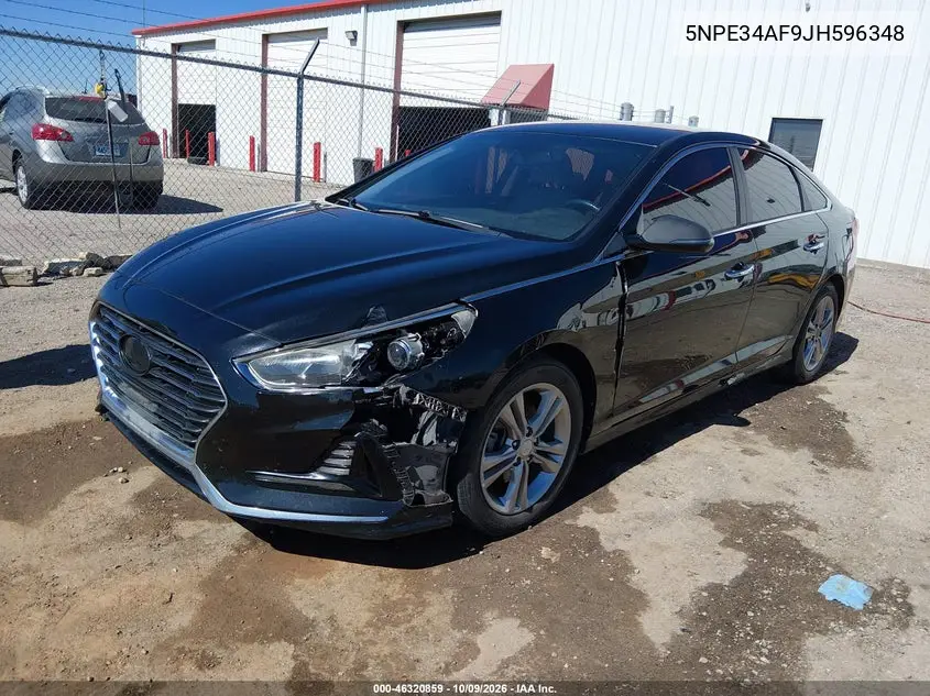2018 HYUNDAI SONATA VIN 5NPE34AF9JH596348 — фото 2