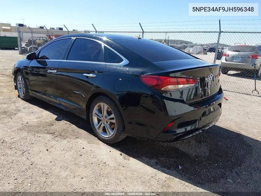 2018 HYUNDAI SONATA VIN 5NPE34AF9JH596348 — фото 3