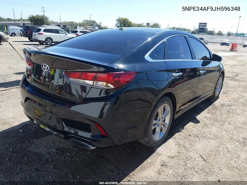 2018 HYUNDAI SONATA VIN 5NPE34AF9JH596348 — фото 4