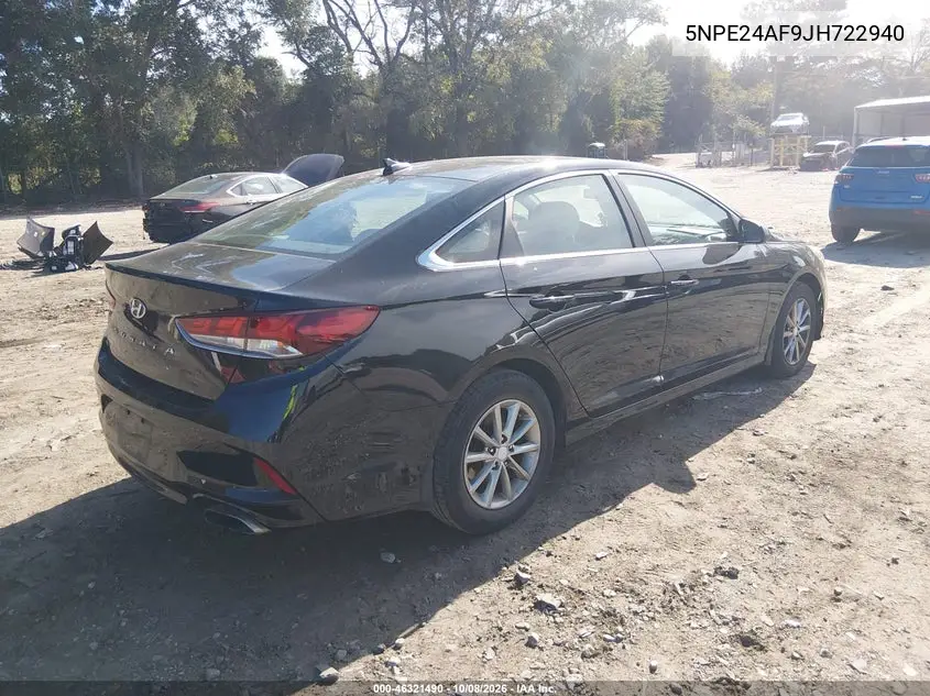 2018 HYUNDAI SONATA VIN 5NPE24AF9JH722940 — фото 4