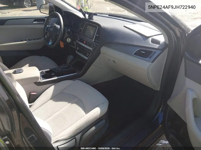 2018 HYUNDAI SONATA VIN 5NPE24AF9JH722940 — фото 5