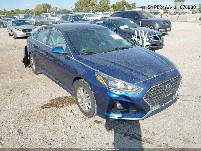 HYUNDAI SONATA 2018, VIN 5NPE24AA4JH676888
