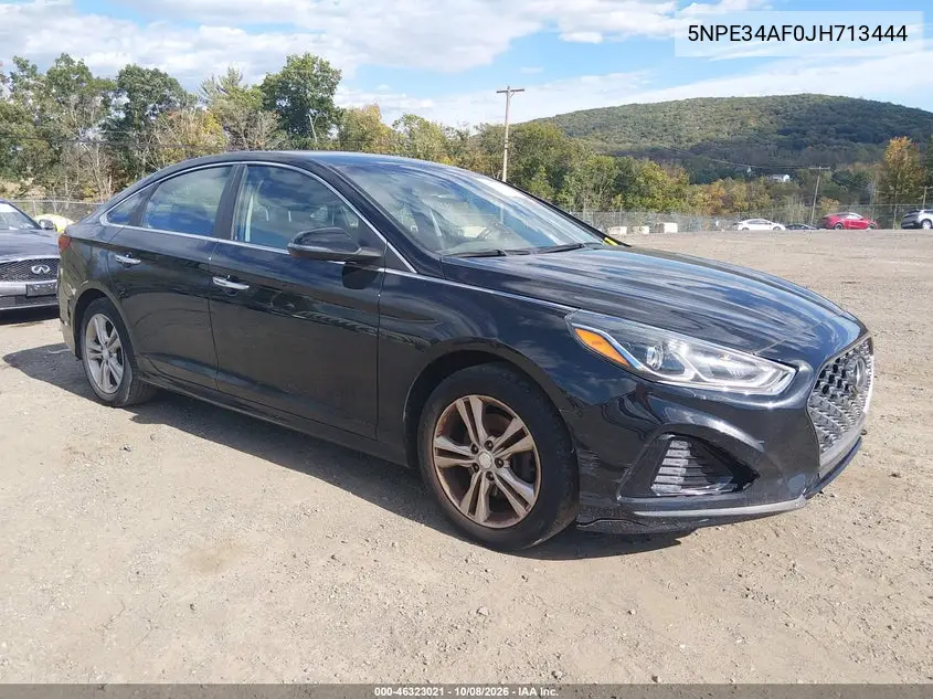 HYUNDAI SONATA 2018, VIN 5NPE34AF0JH713444