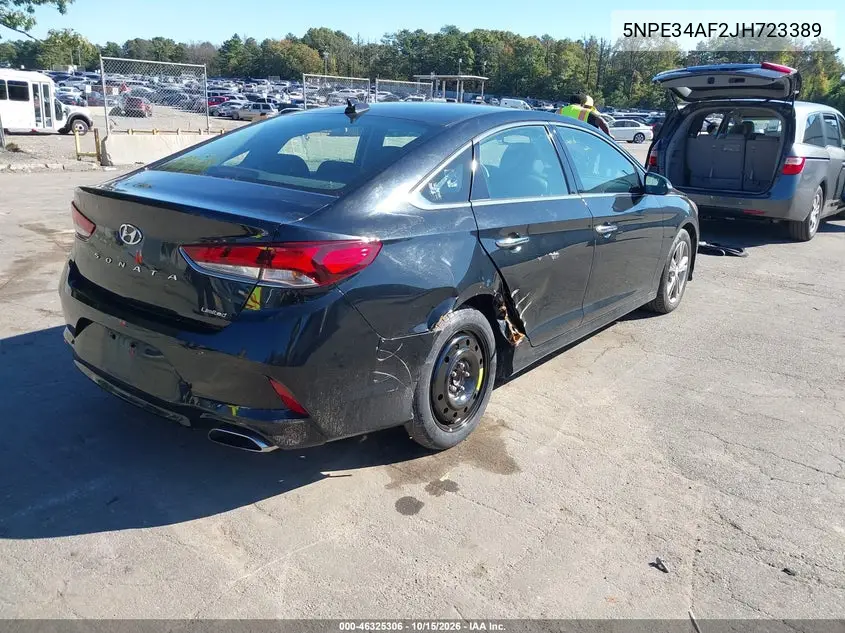 2018 HYUNDAI SONATA VIN 5NPE34AF2JH723389 — фото 4