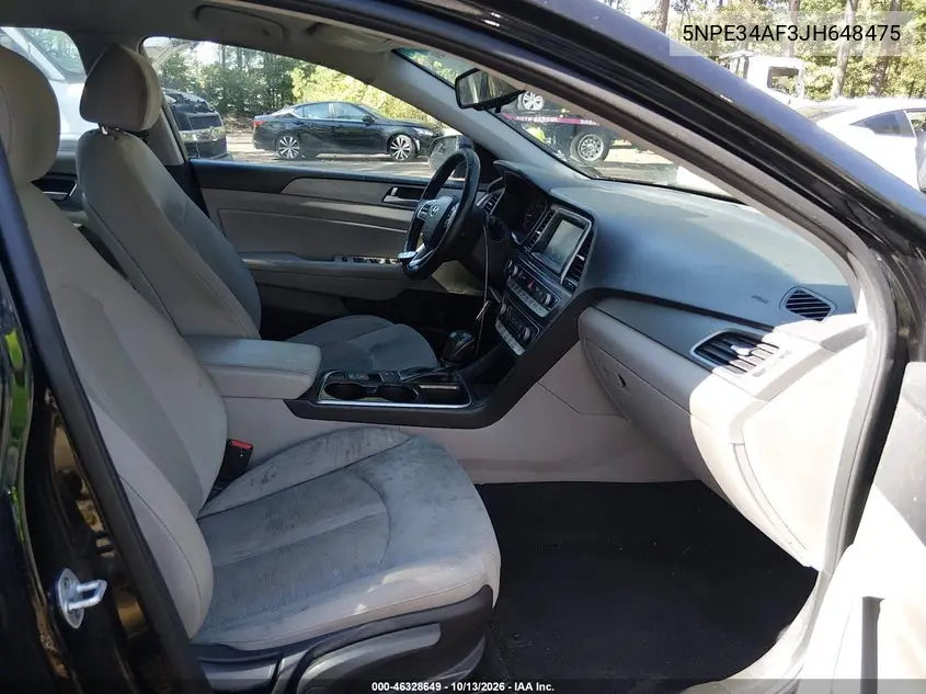 2018 HYUNDAI SONATA VIN 5NPE34AF3JH648475 — фото 5