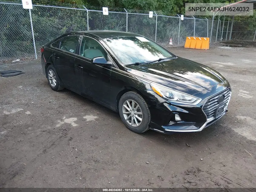 HYUNDAI SONATA 2018, VIN 5NPE24AFXJH624032