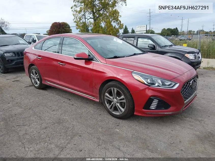 HYUNDAI SONATA 2018, VIN 5NPE34AF9JH627291