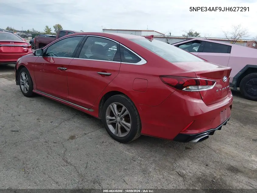 2018 HYUNDAI SONATA VIN 5NPE34AF9JH627291 — фото 3