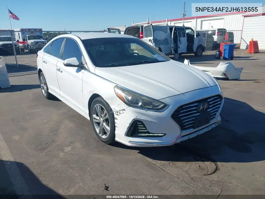 HYUNDAI SONATA 2018, VIN 5NPE34AF2JH613555