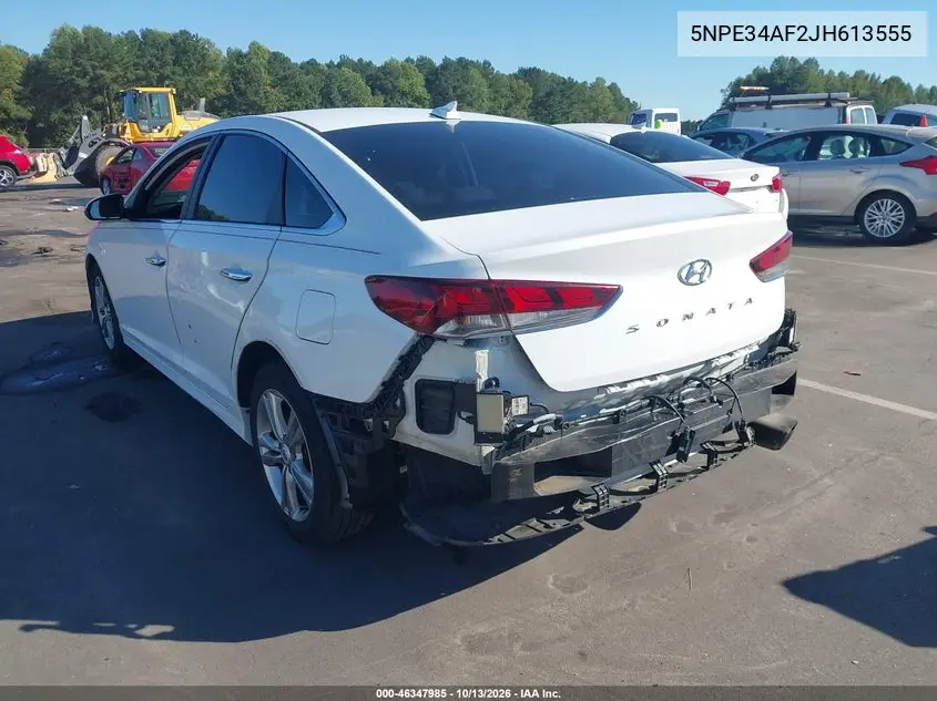 2018 HYUNDAI SONATA VIN 5NPE34AF2JH613555 — фото 3