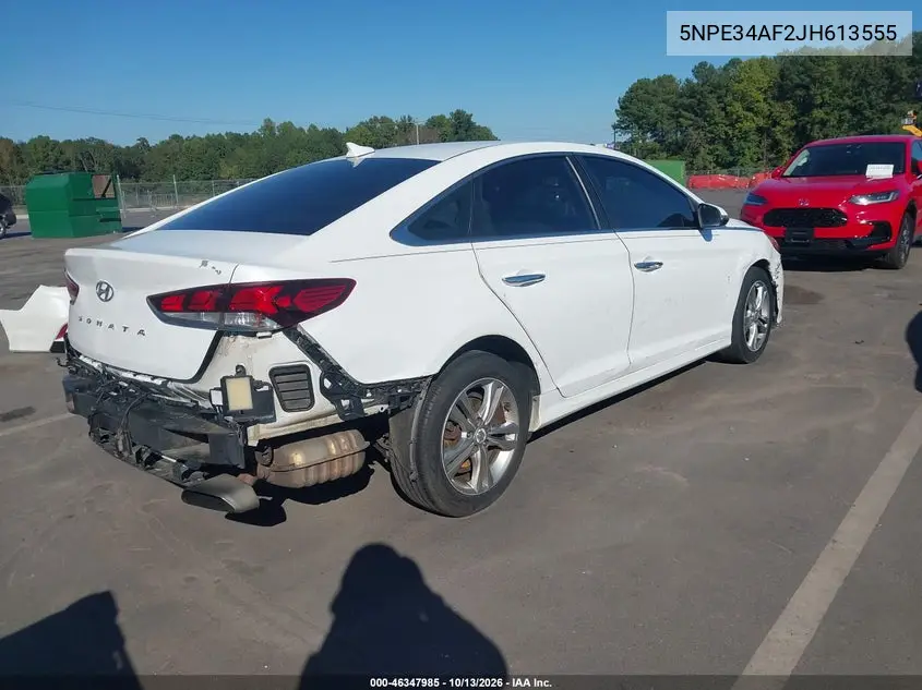 2018 HYUNDAI SONATA VIN 5NPE34AF2JH613555 — фото 4