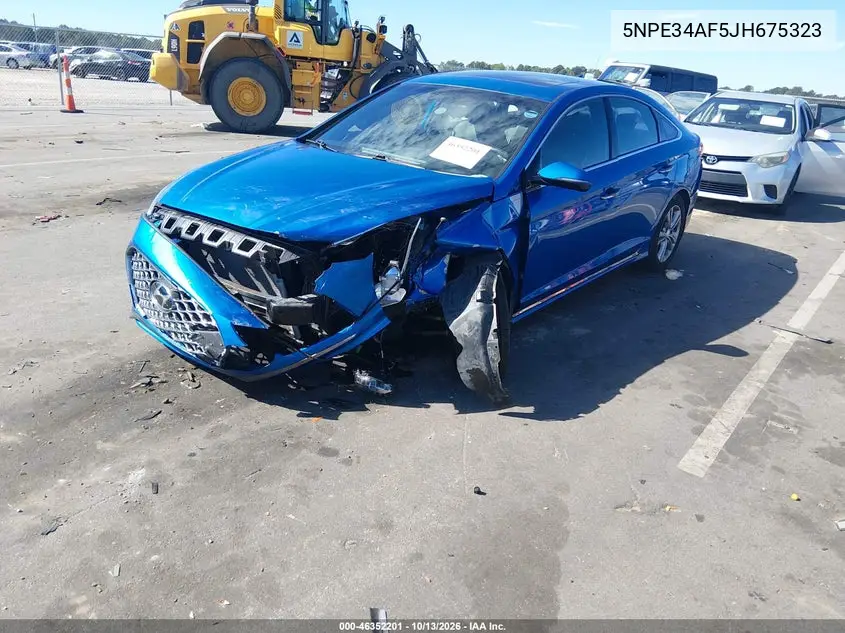 2018 HYUNDAI SONATA VIN 5NPE34AF5JH675323 — фото 2