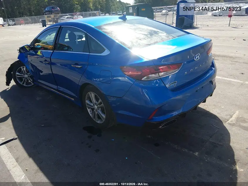 2018 HYUNDAI SONATA VIN 5NPE34AF5JH675323 — фото 3