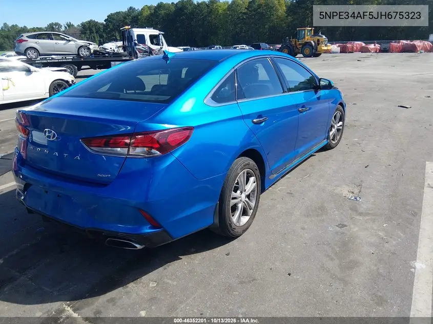 2018 HYUNDAI SONATA VIN 5NPE34AF5JH675323 — фото 4