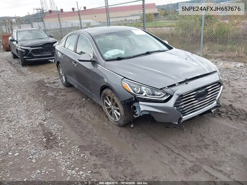 HYUNDAI SONATA 2018, VIN 5NPE24AFXJH657676