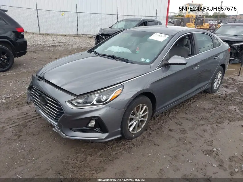 2018 HYUNDAI SONATA VIN 5NPE24AFXJH657676 — фото 2
