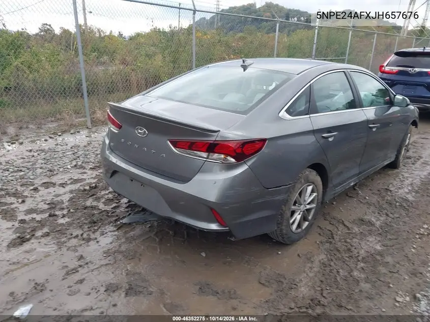 2018 HYUNDAI SONATA VIN 5NPE24AFXJH657676 — фото 4