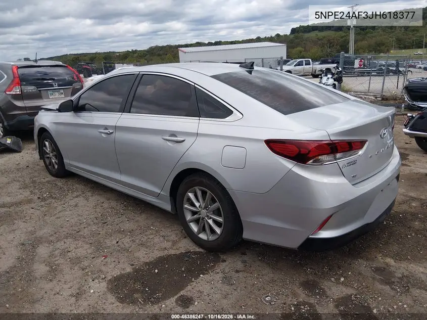 2018 HYUNDAI SONATA VIN 5NPE24AF3JH618377 — фото 3