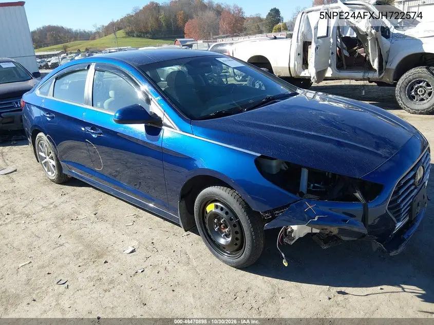 HYUNDAI SONATA 2018, VIN 5NPE24AFXJH722574