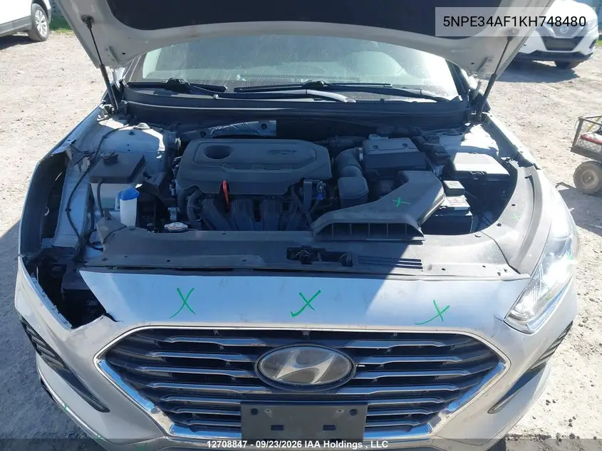 2019 HYUNDAI SONATA VIN 5NPE34AF1KH748480 — фото 10