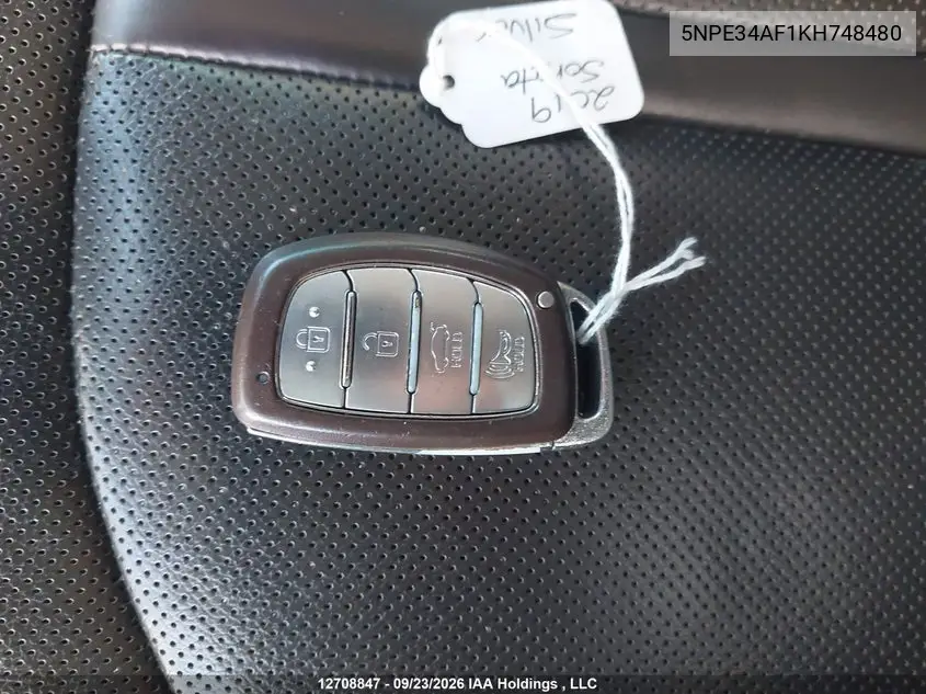 2019 HYUNDAI SONATA VIN 5NPE34AF1KH748480 — фото 11