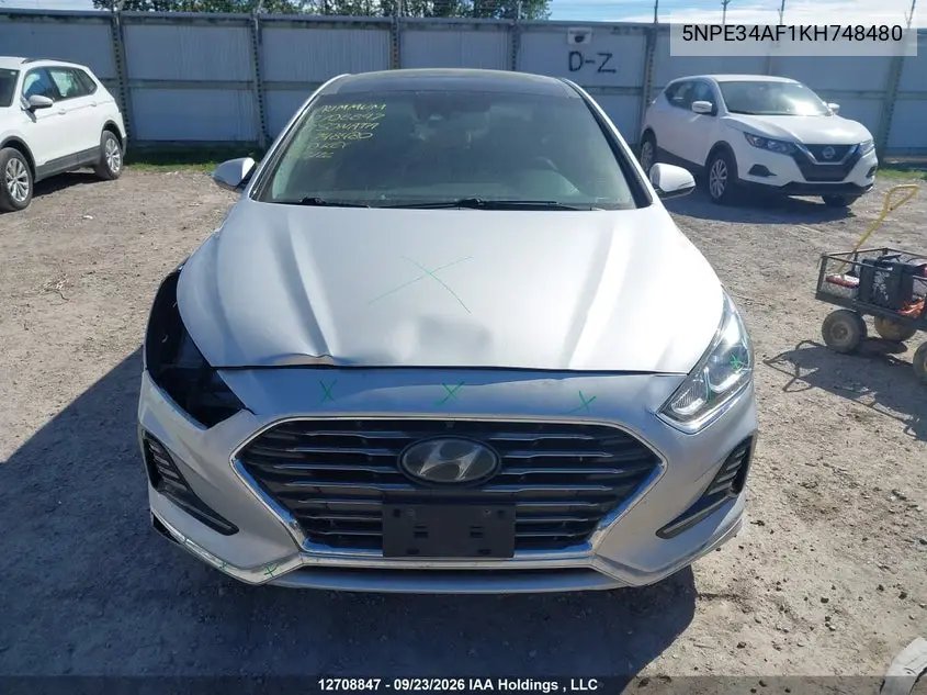 2019 HYUNDAI SONATA VIN 5NPE34AF1KH748480 — фото 13