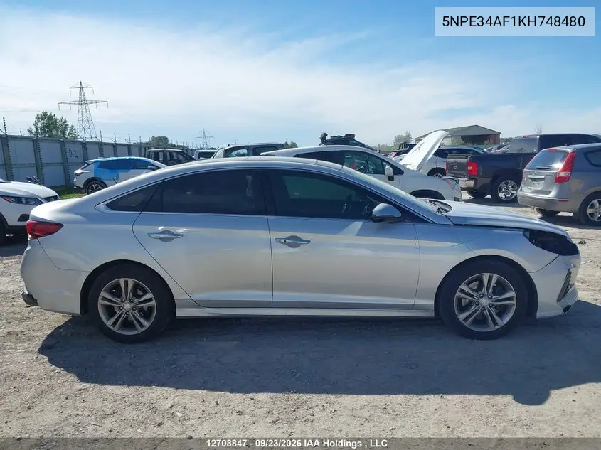 2019 HYUNDAI SONATA VIN 5NPE34AF1KH748480 — фото 14