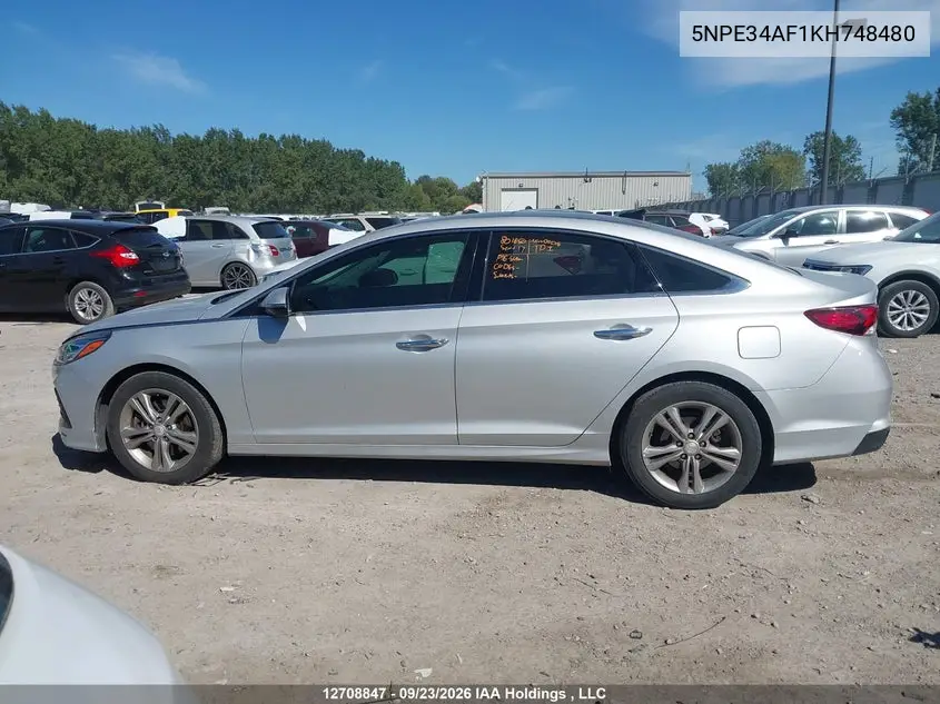2019 HYUNDAI SONATA VIN 5NPE34AF1KH748480 — фото 15