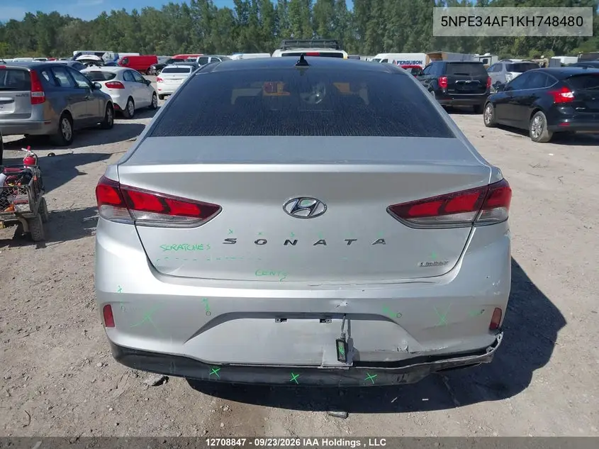 2019 HYUNDAI SONATA VIN 5NPE34AF1KH748480 — фото 17