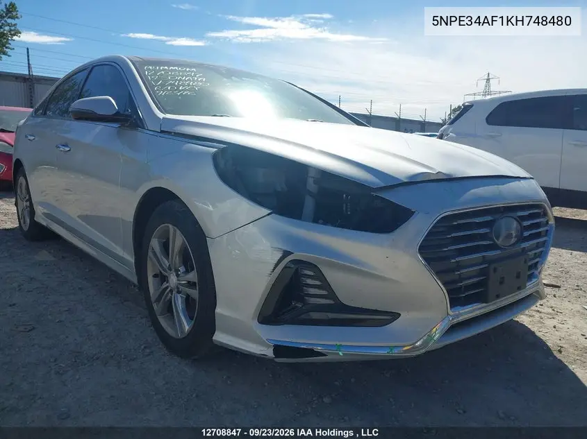 2019 HYUNDAI SONATA VIN 5NPE34AF1KH748480 — фото 6