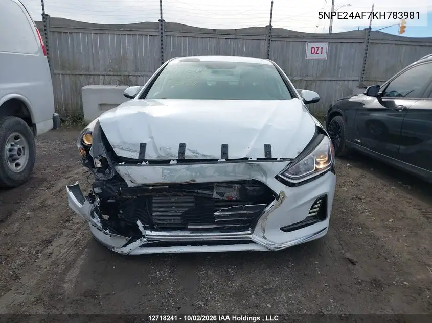 2019 HYUNDAI SONATA VIN 5NPE24AF7KH783981 — фото 12