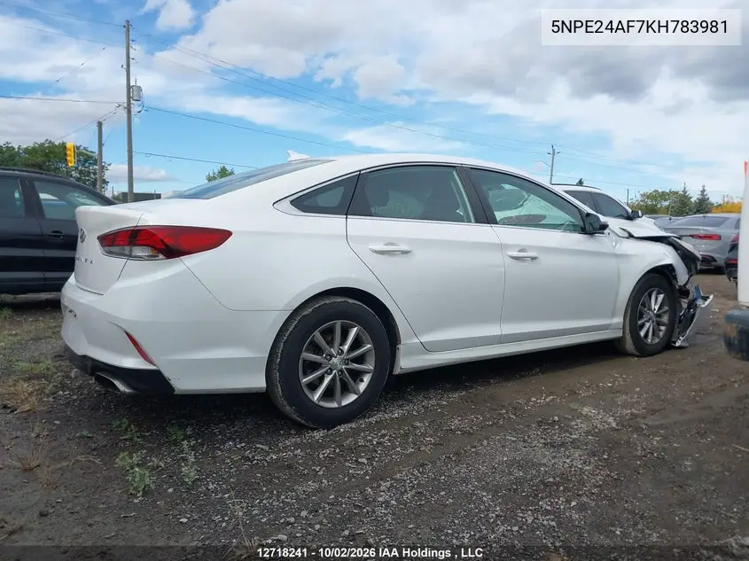 2019 HYUNDAI SONATA VIN 5NPE24AF7KH783981 — фото 13