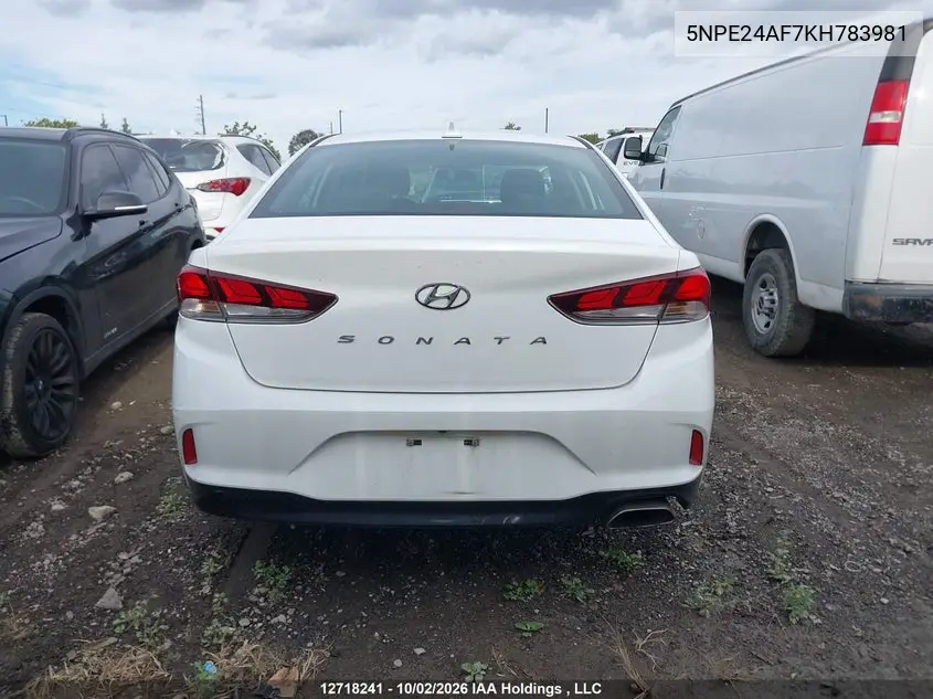 2019 HYUNDAI SONATA VIN 5NPE24AF7KH783981 — фото 16